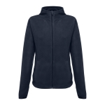 Women's fleece and polyester jacket, 260 g/m2, THC Helsinki navy-blue colour