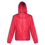 Unisex polyester windbreaker jacket, 65 g/m2 red colour fourth view