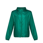 Kid's windproof polyester jackets, 65 g/m2 dark green colour