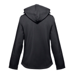 Women's polyester softshell jacket, 280 g/m2, THC Zagreb black colour