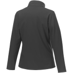 Women's softshell jacket made of polyester, 250 g/m², Elevate Essentials dark grey colour