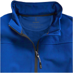 Women's hooded polyester softshell jacket 300 g/m², Elevate Life blue colour