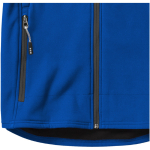 Women's hooded polyester softshell jacket 300 g/m², Elevate Life blue colour