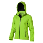 Women's hooded polyester softshell jacket 300 g/m², Elevate Life