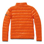 Women's down and nylon 20T jacket, 115 g/m², Elevate Life orange colour