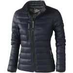 Women's down and nylon 20T jacket, 115 g/m², Elevate Life navy-blue colour
