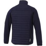 Insulated jacket made of polyester 380T, 245 g/m², Elevate Life navy-blue colour rear view