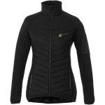 Women's bicolor jacket made of polyester, 380T, Elevate Life black colour