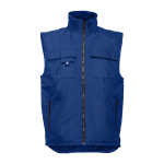 Polyester Oxford vest, 170 g/m2, THC Stockholm royal blue colour first view
