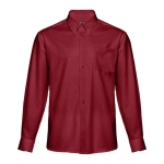 Men's cotton and polyester shirt, 130 g/m2, THC Tokyo burgundy colour first view