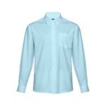 Men's cotton and polyester shirt, 130 g/m2, THC Tokyo light blue colour first view