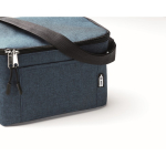Cooler bag, recycled plastic. Holds 6 cans for promotions blue colour eighth photographic view