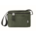 Cooler bag, recycled plastic. Holds 6 cans for promotions dark green colour third view