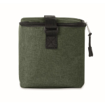 Cooler bag, recycled plastic. Holds 6 cans for promotions dark green colour fifth view