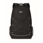 High-quality hiking backpack made of RPET with cords black colour third main view