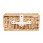 Picnic set for 2 people in a basket for summer merchandising wood colour third view