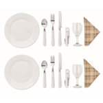 Picnic set for 2 people in a basket for summer merchandising wood colour fifth view