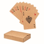 Card game made from recycled paper – a perfect eco gift beige colour