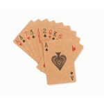 Card game made from recycled paper – a perfect eco gift beige colour fifth view