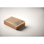 Card game made from recycled paper – a perfect eco gift beige colour sixth photographic view