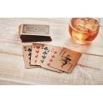 Card game made from recycled paper – a perfect eco gift beige colour ambient view