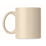 Economical ceramic coffee mug, 300 ml beige colour fourth view