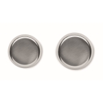 Cocktail set with shaker, measuring cup and strainer for bars shiny silver colour fifth view