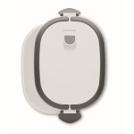 Lunch box made of PP with leak-proof closure, 1 L white colour third view