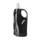 Affordable foldable bottle for runners, 750 ml, Comfy black colour
