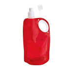 Affordable foldable bottle for runners, 750 ml red colour third view