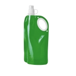 Affordable foldable bottle for runners, 750 ml, Comfy green colour