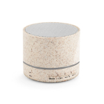 Portable speaker, straw fibre, Bluetooth, 3W output natural colour