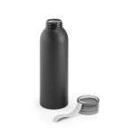 Leak-proof aluminium bottle, silicone handle, 660ml black colour third view