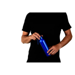 Leak-proof aluminium bottle, silicone handle, 660ml blue colour third view