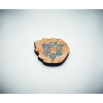 Flower pot with pine seeds as a sustainable promotional gift beige colour photographic view