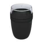 Lunch box with compartments, 700 ml, Mepal Ellipse Breakfast black colour