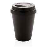 Plastic takeaway cup with double wall, 300 ml black colour