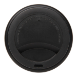 Plastic takeaway cup with double wall, 300 ml black colour
