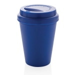Plastic takeaway cup with double wall, 300 ml blue colour