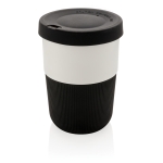 Large sustainable PLA takeaway cup, 380 ml black colour