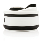Branded foldable silicone mugs, 350 ml black colour eighth view