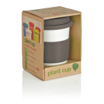Biodegradable takeaway mug, dishwasher-safe, 350 ml grey colour third view
