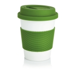 Biodegradable takeaway mug, dishwasher-safe, 350 ml green colour