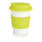 Biodegradable takeaway mug, dishwasher-safe, 350 ml lime colour