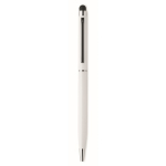 Aluminium pen with antibacterial treatment, blue ink white colour
