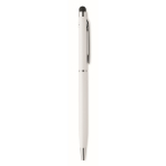 Aluminium pen with antibacterial treatment, blue ink white colour