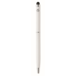 Aluminium pen with antibacterial treatment, blue ink white colour