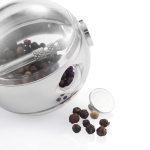 Innovative salt and pepper set with base black colour