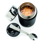 Liquid to go vacuum insulated, double-walled thermos black colour fourth view