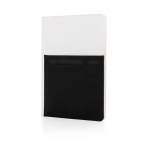 Branded notebook with pockets, A5, ruled pages white colour